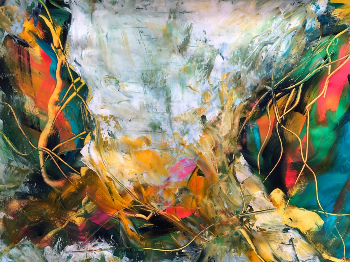 Rise, Acryl auf Papier, 70 x 100 cm, 2019